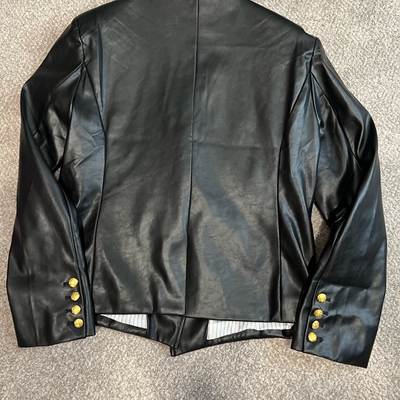Anthropologie Nico Faux Leather Blazer - Picture 7 of 14